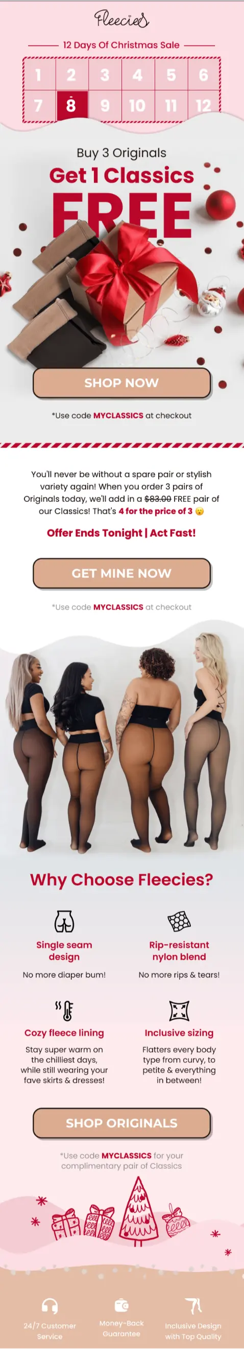 Fleecies email design by e2 Agency